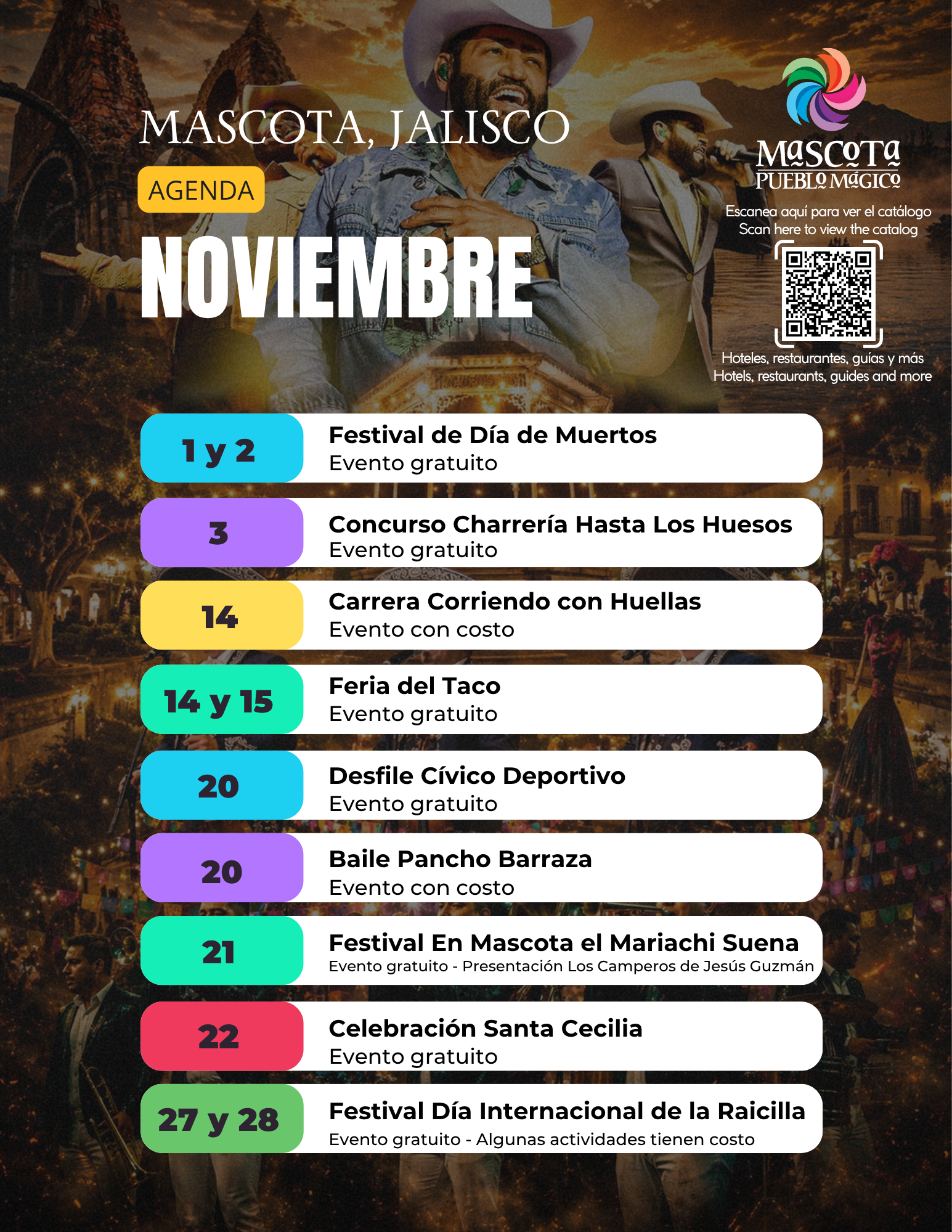 Próximos eventos Masccota Jalisco